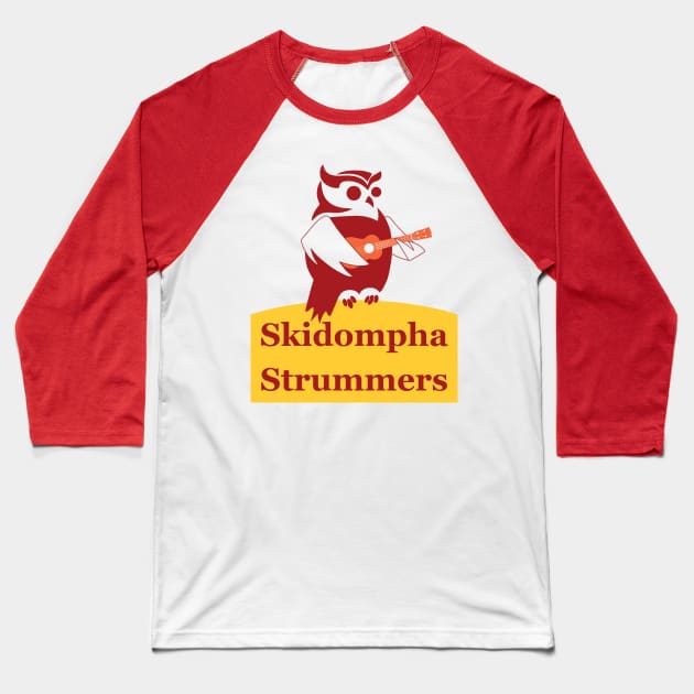 Skidompha Strummers Baseball T-Shirt by SkidomphaLibrary